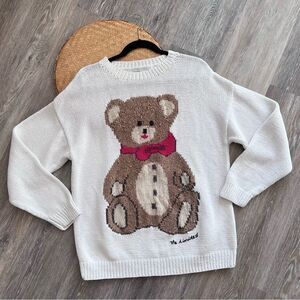Vintage the limited teddy bear‎ sweater